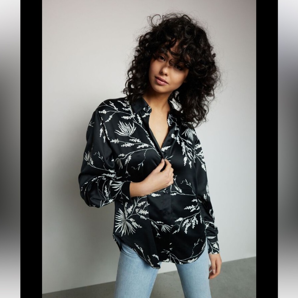 Frida Printed Satin Shirt